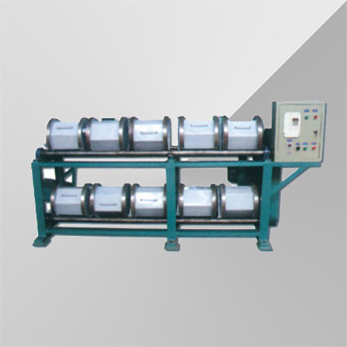 Horizontal multi barrel rotary drum grinder